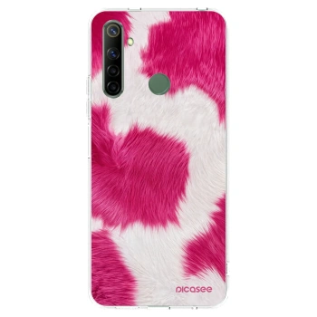 Picasee silikónový prehľadný obal pre Realme 6i - Pink Moo