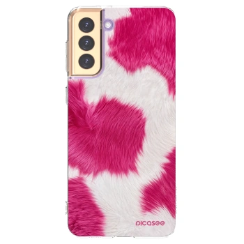 Picasee silikónový prehľadný obal pre Samsung Galaxy S21+ 5G G996F - Pink Moo