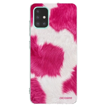 Picasee silikónový prehľadný obal pre Samsung Galaxy M31s - Pink Moo