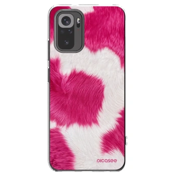 Picasee silikónový prehľadný obal pre Xiaomi Redmi Note 10 - Pink Moo