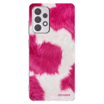 Picasee silikónový prehľadný obal pre Samsung Galaxy A52 5G A525F - Pink Moo