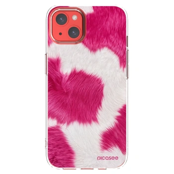 Picasee silikónový prehľadný obal pre Apple iPhone 13 - Pink Moo