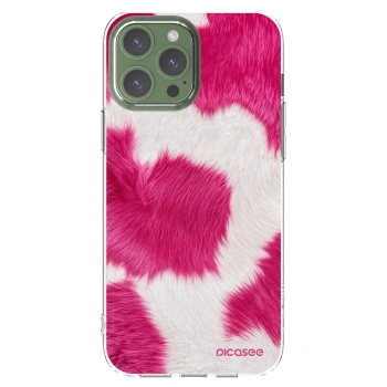 Picasee silikónový prehľadný obal pre Apple iPhone 13 Pro Max - Pink Moo