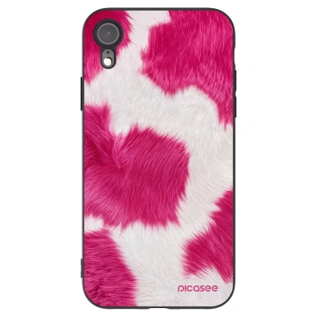 Picasee silikónový čierny obal pre Apple iPhone XR - Pink Moo