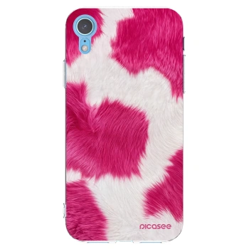 Picasee silikónový prehľadný obal pre Apple iPhone XR - Pink Moo