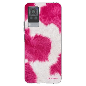 Picasee silikónový prehľadný obal pre Vivo X60 Pro 5G - Pink Moo