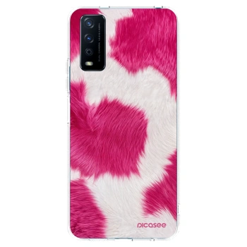 Picasee silikónový prehľadný obal pre Vivo Y11s - Pink Moo