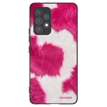 Picasee silikónový čierny obal pre Samsung Galaxy A53 5G A536 - Pink Moo