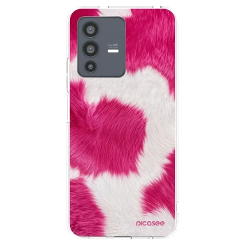 Picasee silikónový prehľadný obal pre Vivo V23 5G - Pink Moo