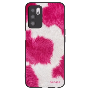 Picasee silikónový čierny obal pre OPPO A16s - Pink Moo