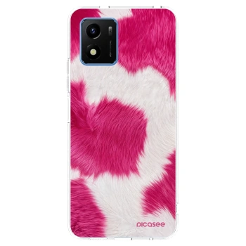 Picasee silikónový prehľadný obal pre Vivo Y01 - Pink Moo
