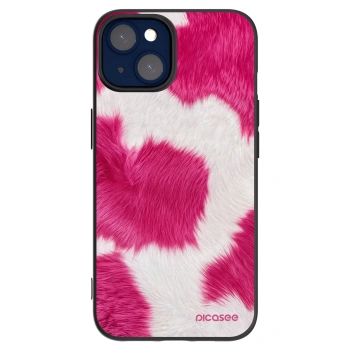 Picasee silikónový čierny obal pre Apple iPhone 14 - Pink Moo