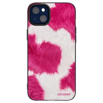 Picasee silikónový čierny obal pre Apple iPhone 14 Plus - Pink Moo