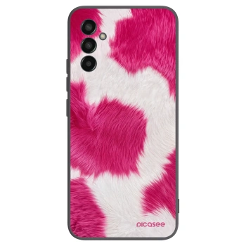 Picasee silikónový čierny obal pre Samsung Galaxy M13 M135F - Pink Moo