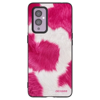 Picasee silikónový čierny obal pre OnePlus 9 - Pink Moo