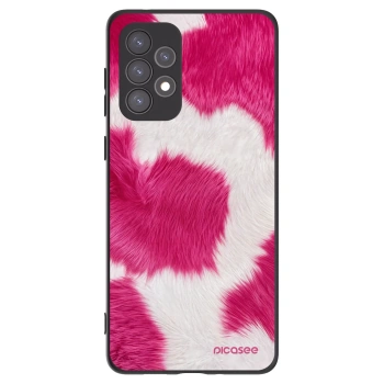 Picasee silikónový čierny obal pre Samsung Galaxy A73 5G - Pink Moo