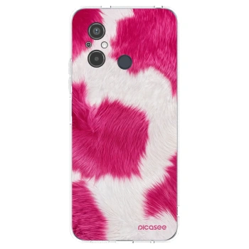 Picasee silikónový prehľadný obal pre Xiaomi Redmi 12C - Pink Moo