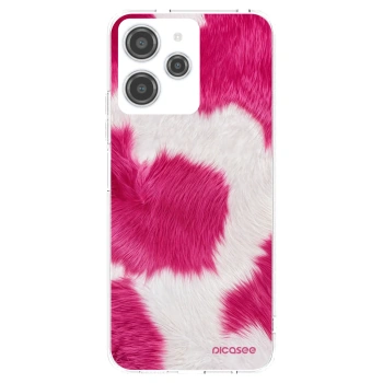 Picasee silikónový prehľadný obal pre Xiaomi Redmi 12 4G - Pink Moo