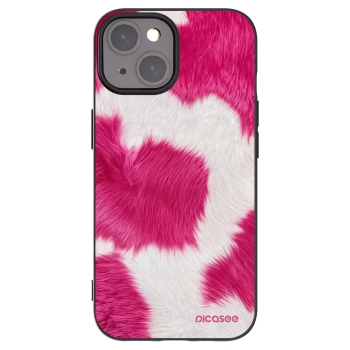 Picasee silikónový čierny obal pre Apple iPhone 15 - Pink Moo