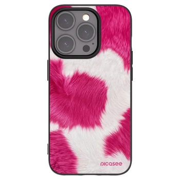 Picasee silikónový čierny obal pre Apple iPhone 15 Pro - Pink Moo
