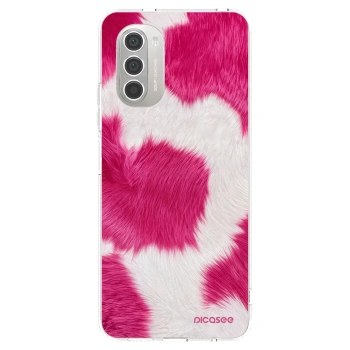 Picasee silikónový prehľadný obal pre Motorola Moto G51 - Pink Moo