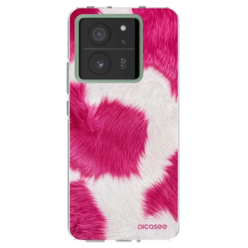 Picasee silikónový prehľadný obal pre Xiaomi 13T - Pink Moo