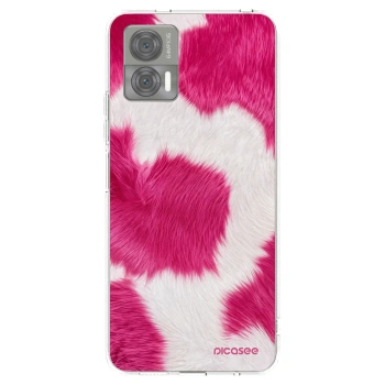 Picasee silikónový prehľadný obal pre Motorola Edge 30 Neo - Pink Moo