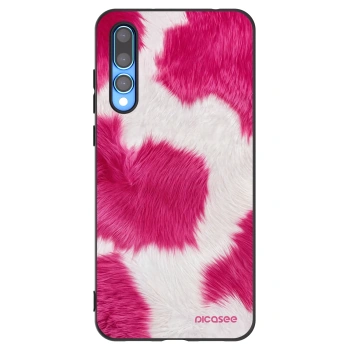 Picasee silikónový čierny obal pre Huawei P20 Pro - Pink Moo