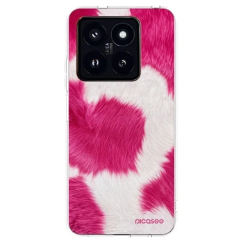 Picasee silikónový prehľadný obal pre Xiaomi 14 Pro - Pink Moo