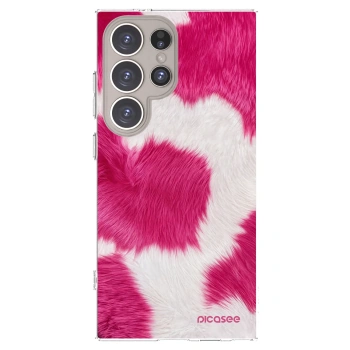 Picasee silikónový prehľadný obal pre Samsung Galaxy S24 Ultra S928B 5G - Pink Moo