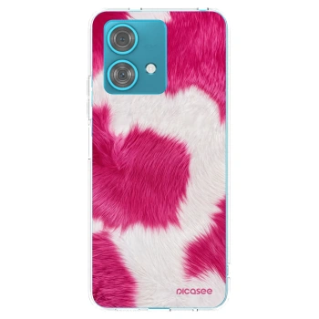Picasee silikónový prehľadný obal pre Motorola Edge 40 Neo - Pink Moo
