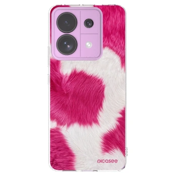 Picasee silikónový prehľadný obal pre Xiaomi Redmi Note 13 Pro 5G - Pink Moo