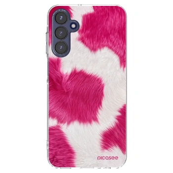 Picasee silikónový prehľadný obal pre Samsung Galaxy A15 A155F 4G - Pink Moo