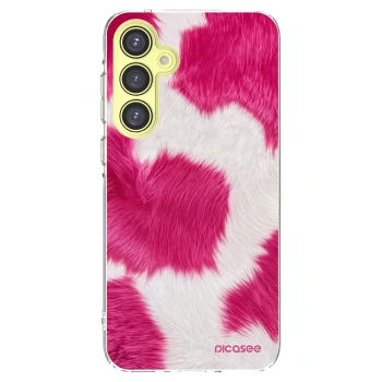Picasee silikónový prehľadný obal pre Samsung Galaxy A35 5G A356B - Pink Moo