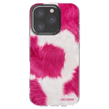Picasee silikónový prehľadný obal pre Apple iPhone 16 Pro - Pink Moo