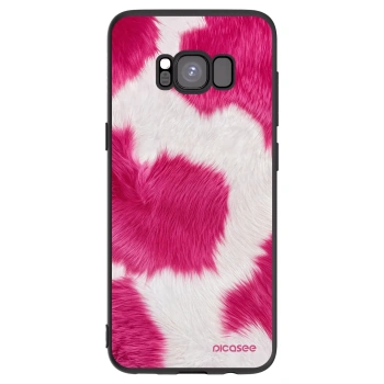 Picasee silikónový čierny obal pre Samsung Galaxy S8 G950F - Pink Moo
