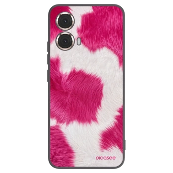 Picasee silikónový čierny obal pre Motorola Moto G85 - Pink Moo