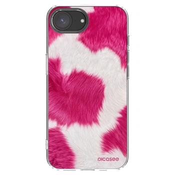 Picasee silikónový prehľadný obal pre Apple iPhone 16e - Pink Moo