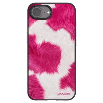 Picasee silikónový čierny obal pre Apple iPhone 16e - Pink Moo
