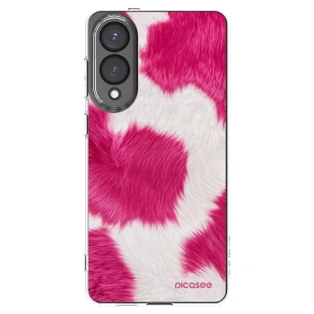 Picasee silikónový prehľadný obal pre Samsung Galaxy S25 Edge 5G - Pink Moo