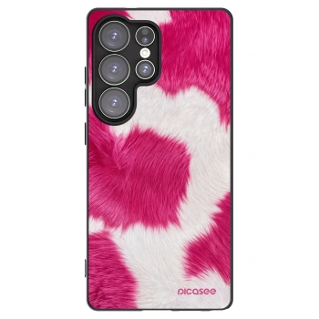 Picasee silikónový čierny obal pre Samsung Galaxy S25 Ultra 5G - Pink Moo
