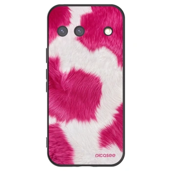 Picasee silikónový čierny obal pre Google Pixel 9 - Pink Moo
