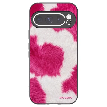 Picasee silikónový čierny obal pre Google Pixel 9 Pro - Pink Moo