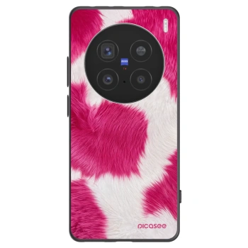 Picasee silikónový čierny obal pre Vivo X200 Pro - Pink Moo