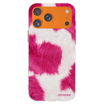 Picasee silikónový prehľadný obal pre Apple iPhone 17 Pro Max - Pink Moo