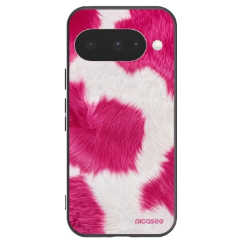 Picasee silikónový čierny obal pre Google Pixel 10 - Pink Moo