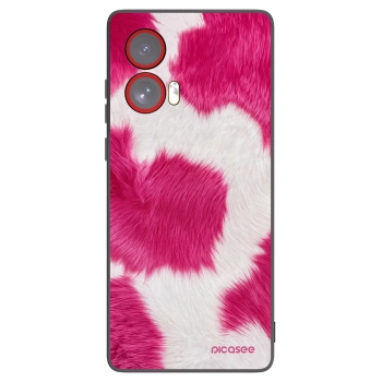 Picasee silikónový čierny obal pre Motorola Edge 50 Fusion - Pink Moo