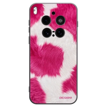 Picasee silikónový čierny obal pre Vivo X300 Pro - Pink Moo