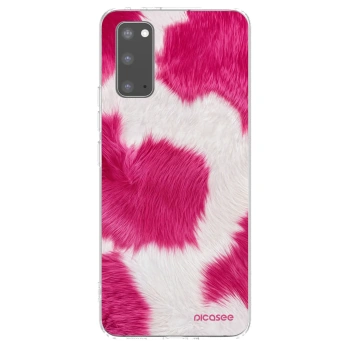 Picasee silikónový prehľadný obal pre Samsung Galaxy S20 G980F - Pink Moo