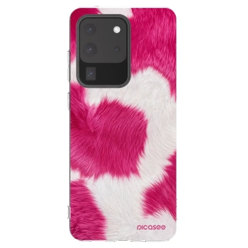 Picasee silikónový prehľadný obal pre Samsung Galaxy S20 Ultra 5G G988F - Pink Moo